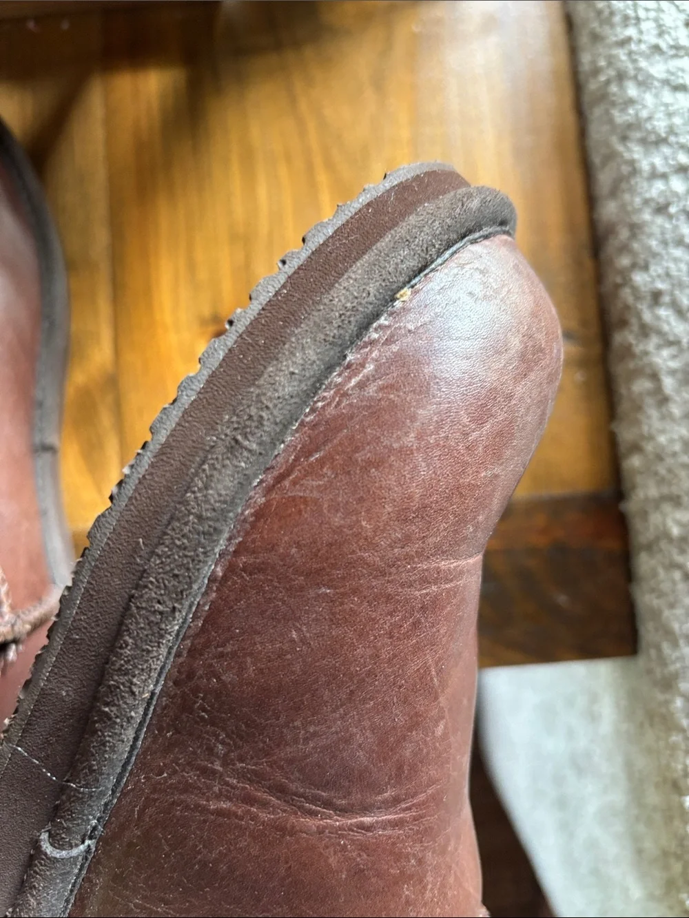 L.L. Bean Brown Suede Winter Boots with Cream Shearling Lining